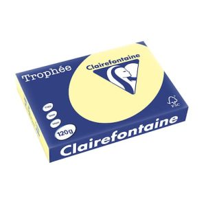 Clairefontaine Trophée A4 120 g färgat papper ljusgul