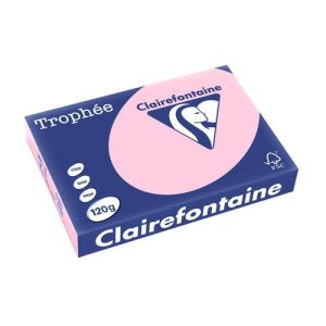 Clairefontaine Trophée A4 120 g färgat papper rosa