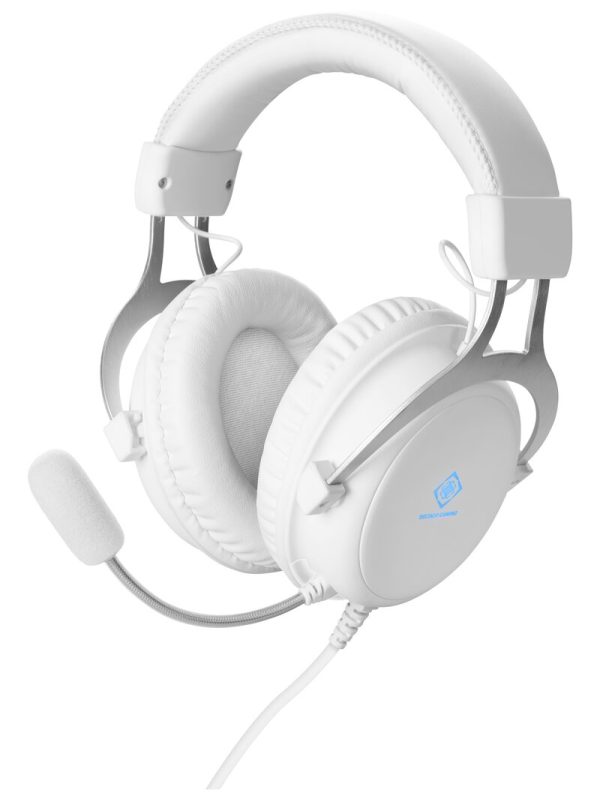 Deltaco WH85 Stereo Gaming Headset - Vit