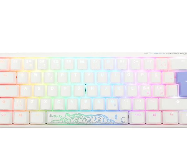 Ducky One 3 - Classic Pure White Nordic - Mini 60% - Cherry Red