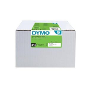 Dymo Adressetiketter, S0722360 LW, standard, svart text på vit botten, 89 x 28 mm