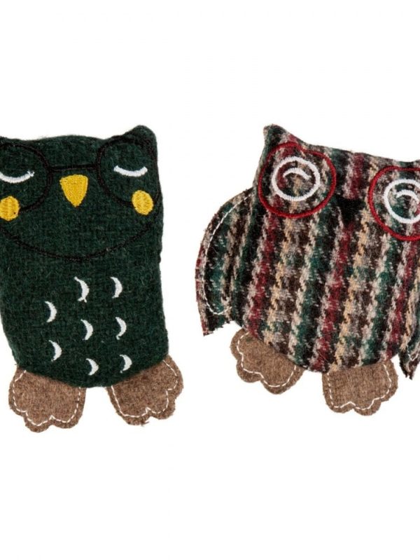 Gaia Upcycled Wool Woodland Ugglor 2-pack