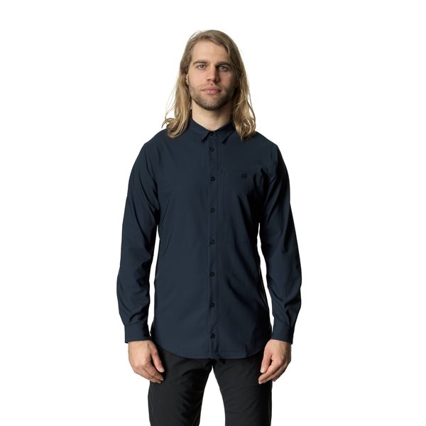 Houdini M's Longsleeve Shirt Blue Illusion