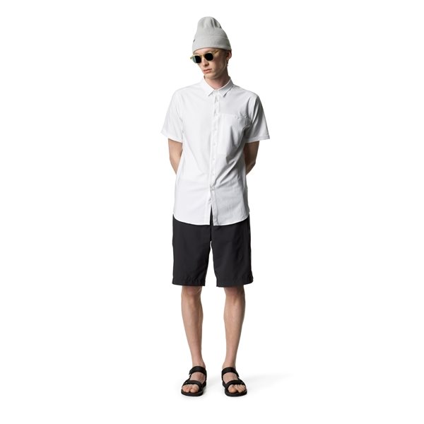 Houdini M's Shortsleeve Shirt Powderday White