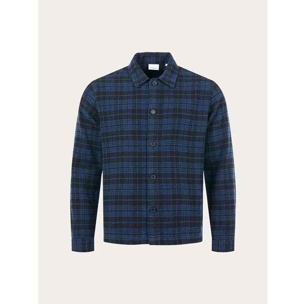 KnowledgeCotton Apparel Classic Checked Cotton Buttoned Overshirt