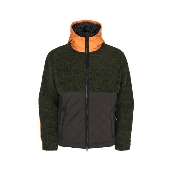 KnowledgeCotton Apparel Outdoor Teddy Mix Jacket - Grs/Vegan