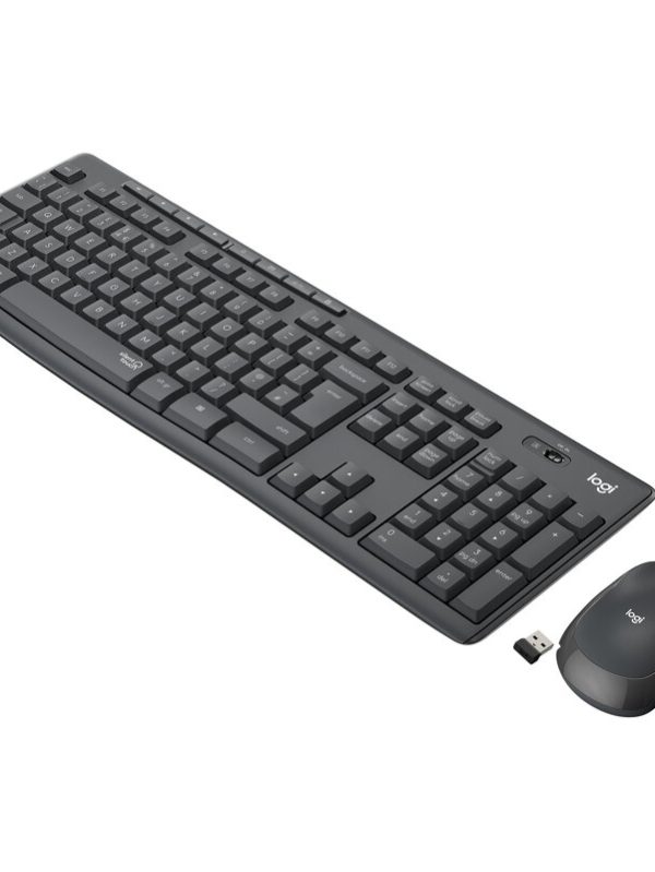 Logitech MK295 Trådlös mus- och tangentbordskombination med SilentTouch-teknik