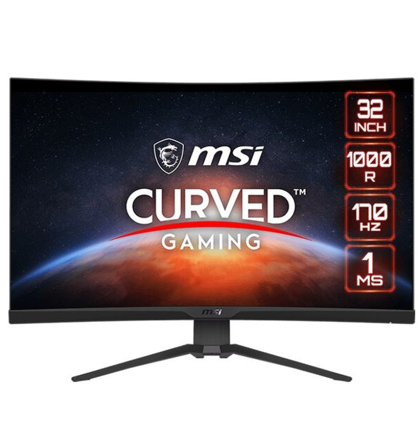 MSI G322CQP Curved / 32" / VA / 2560 x 1440 / 170 Hz / 1ms / 2xHDMI,DP / FreeSync, Adaptive-Sync / V