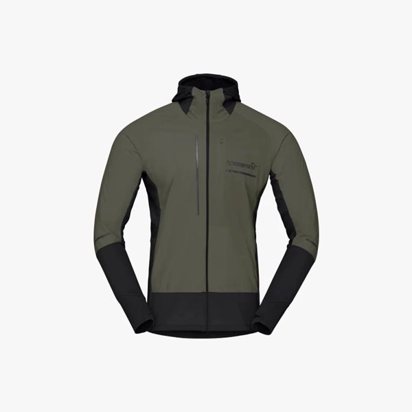 Norröna Senja Alpha90 Zip Hood M's Olive Night