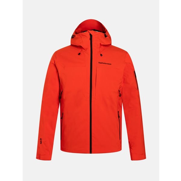 Peak Performance M Insulated Ski Jacket Racing Red