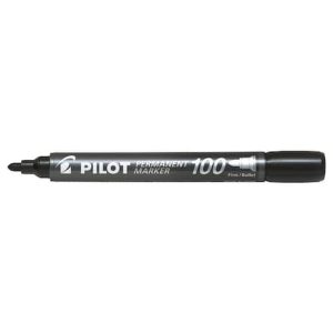 Pilot Märkpenna SCA 100 2-4,5mm rund spets svart