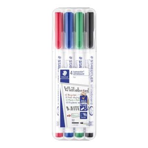 STAEDTLER Lumocolor Whiteboardpenna 1,0mm 4/FP